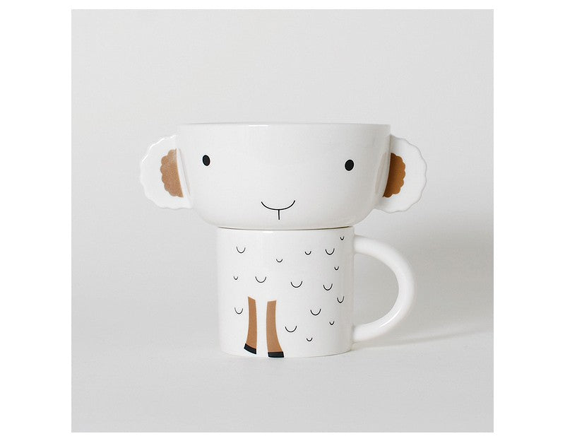 Wee Gallery Mealtime Stacking Set (Lamb)
