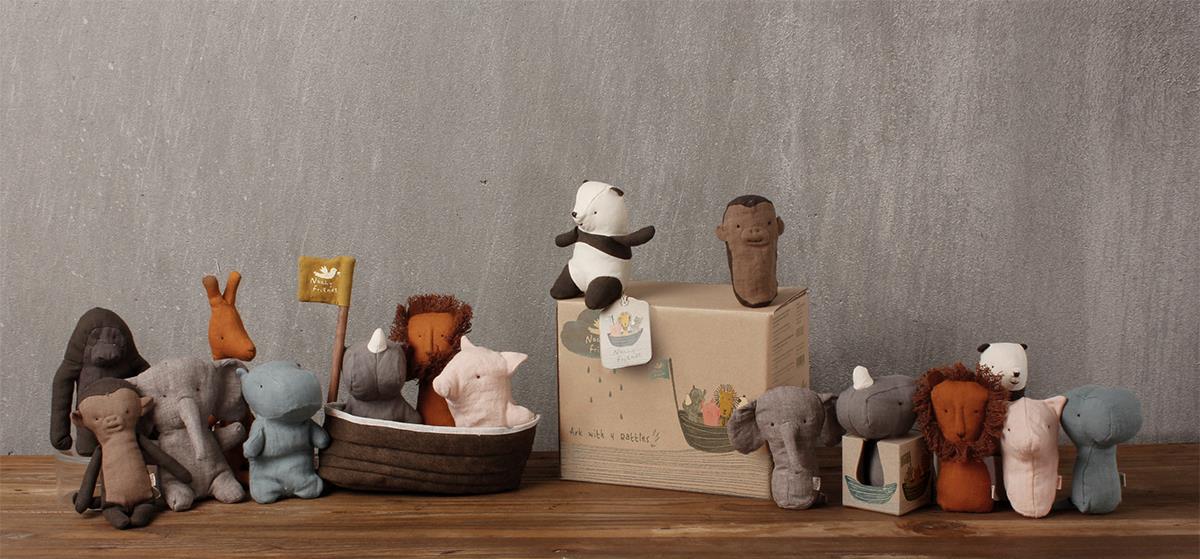 Maileg Noahs Ark With 3 Mini Animals