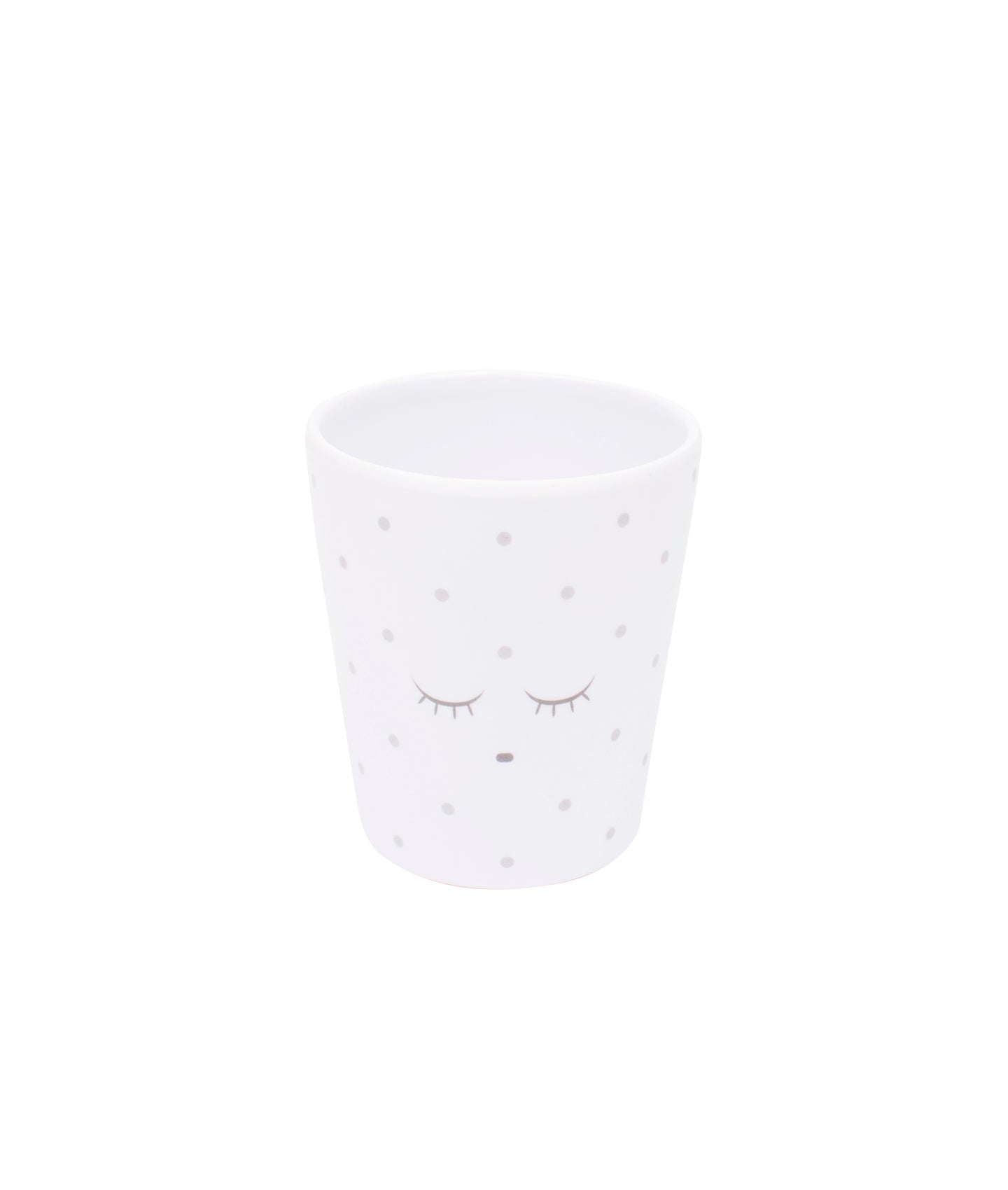Livly Cup White / Silver Dots