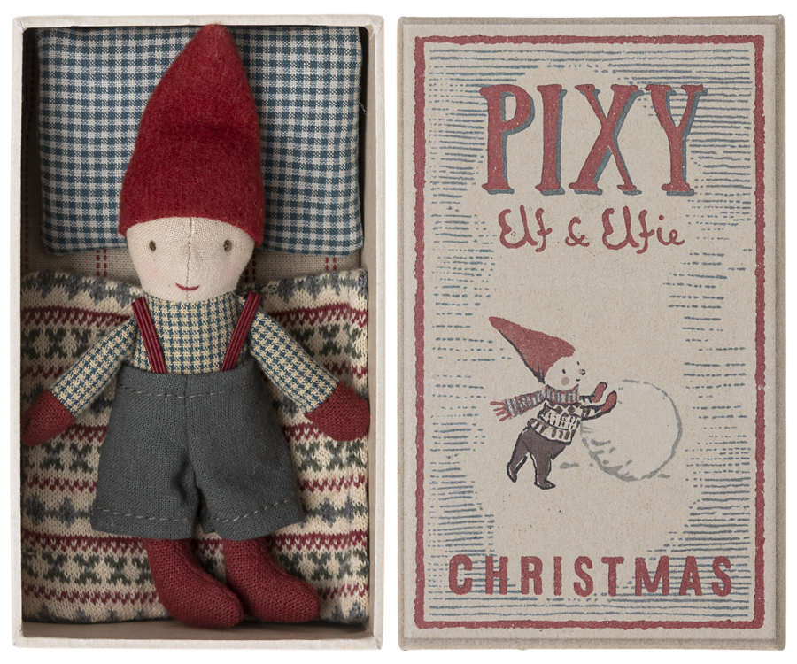 Maileg Pixy Elf In Matchbox