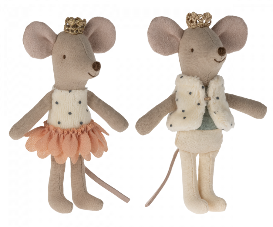 Maileg Royal Twins Mice Little Sister And Brother In Box