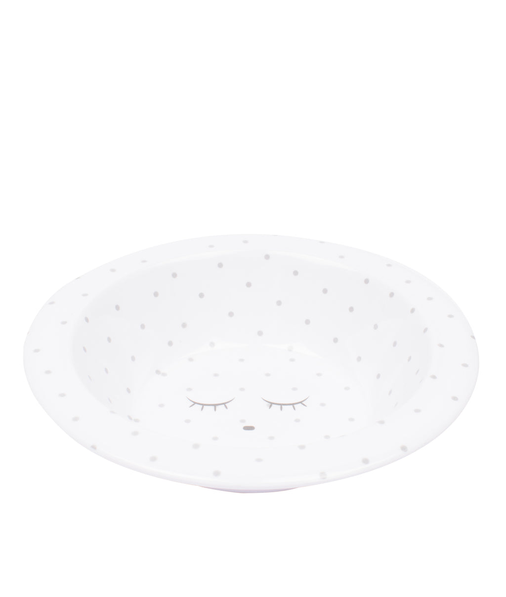 Livly Bowl White / Silver Dots