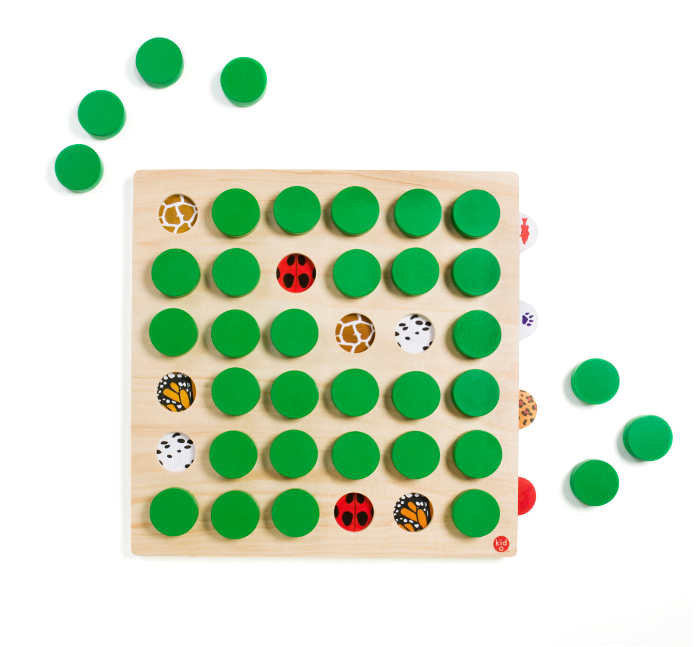 Kid O Memo Match 36 Memory Spel I Trä
