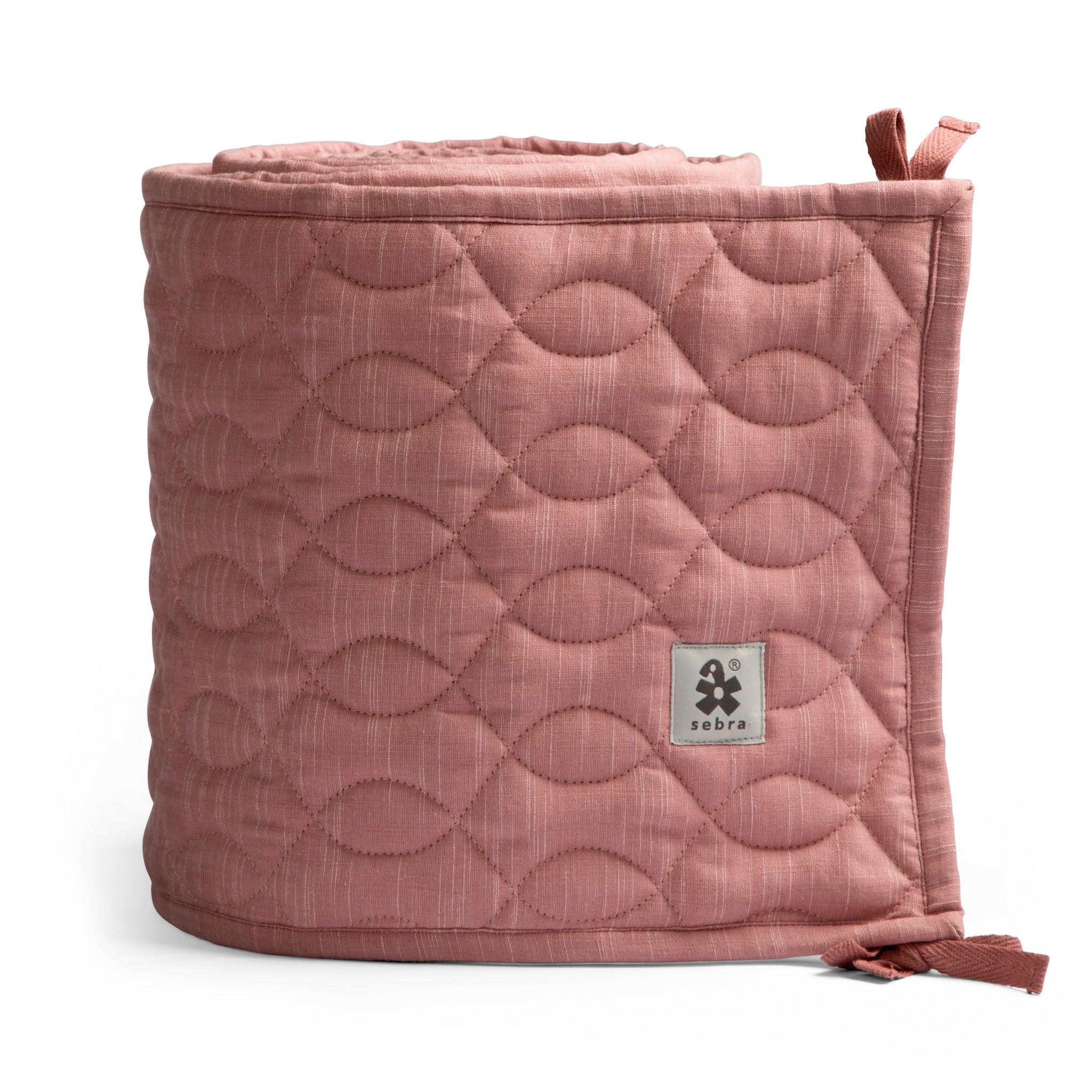 sebra Bumper Spjälskydd Quiltad Blossom Pink