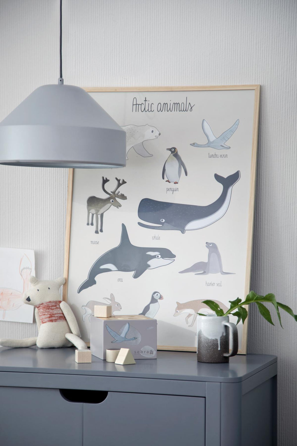 Sebra Wooden Shape Sorter Arctic Animals
