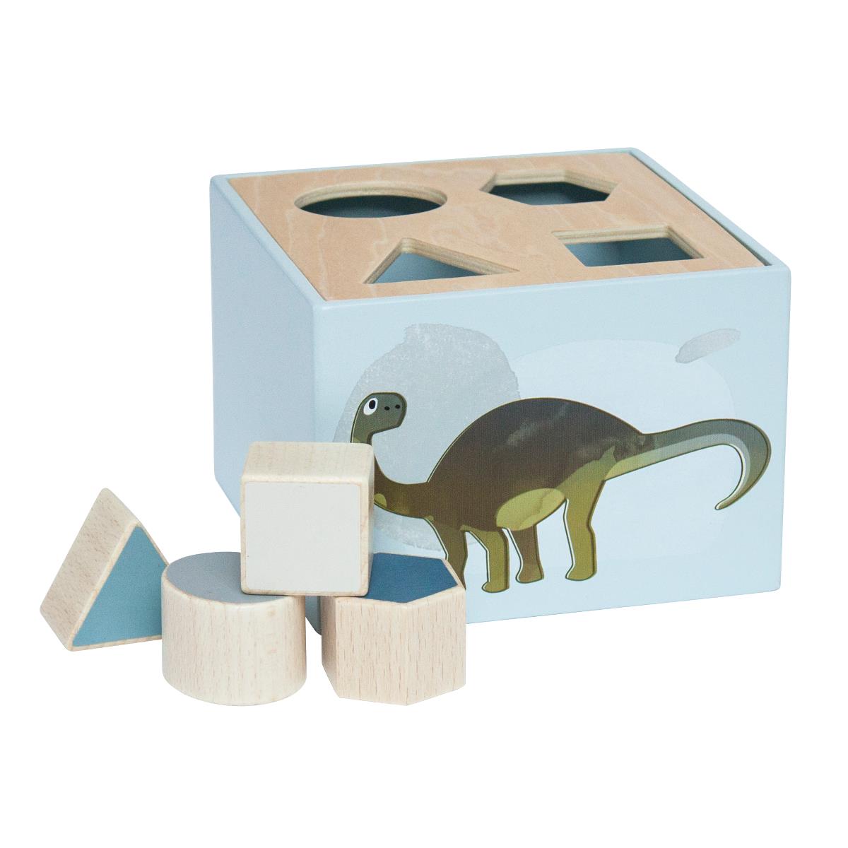 Sebra Wooden Shape Sorter Dino