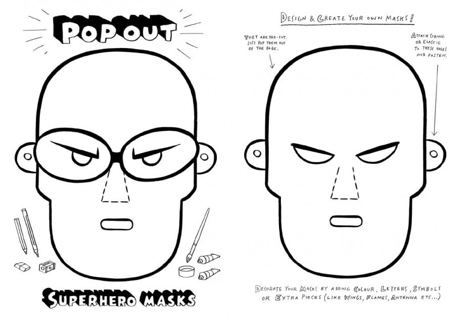 The Super Book for Superheroes (Målarbok)