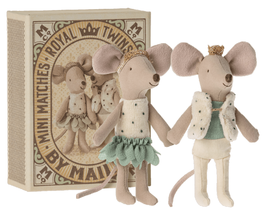 Maileg Royal Twins Mice Little Sister And Brother Inbox
