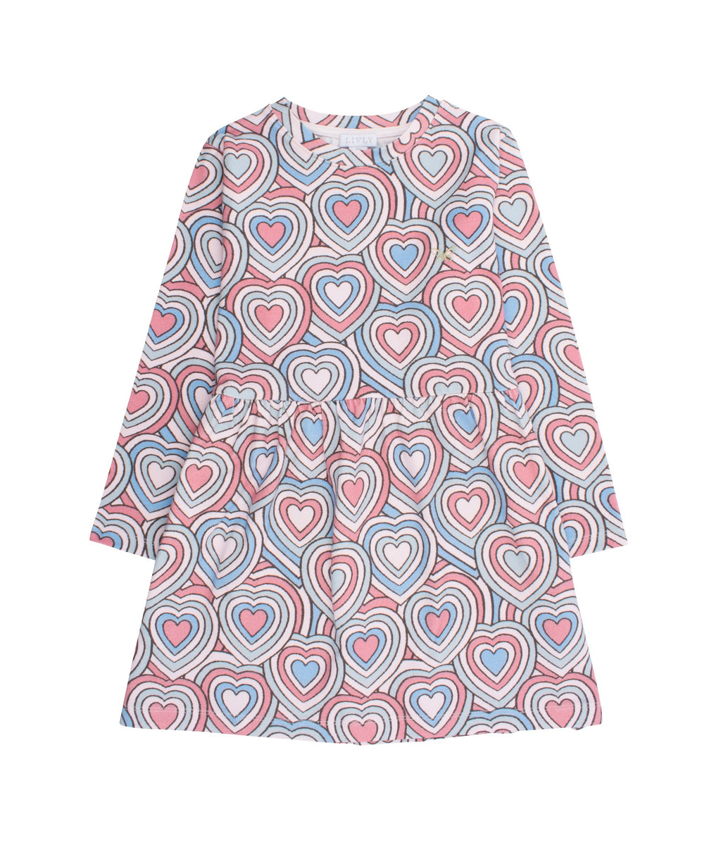 Livly Lotta Dress Pink I Heart You
