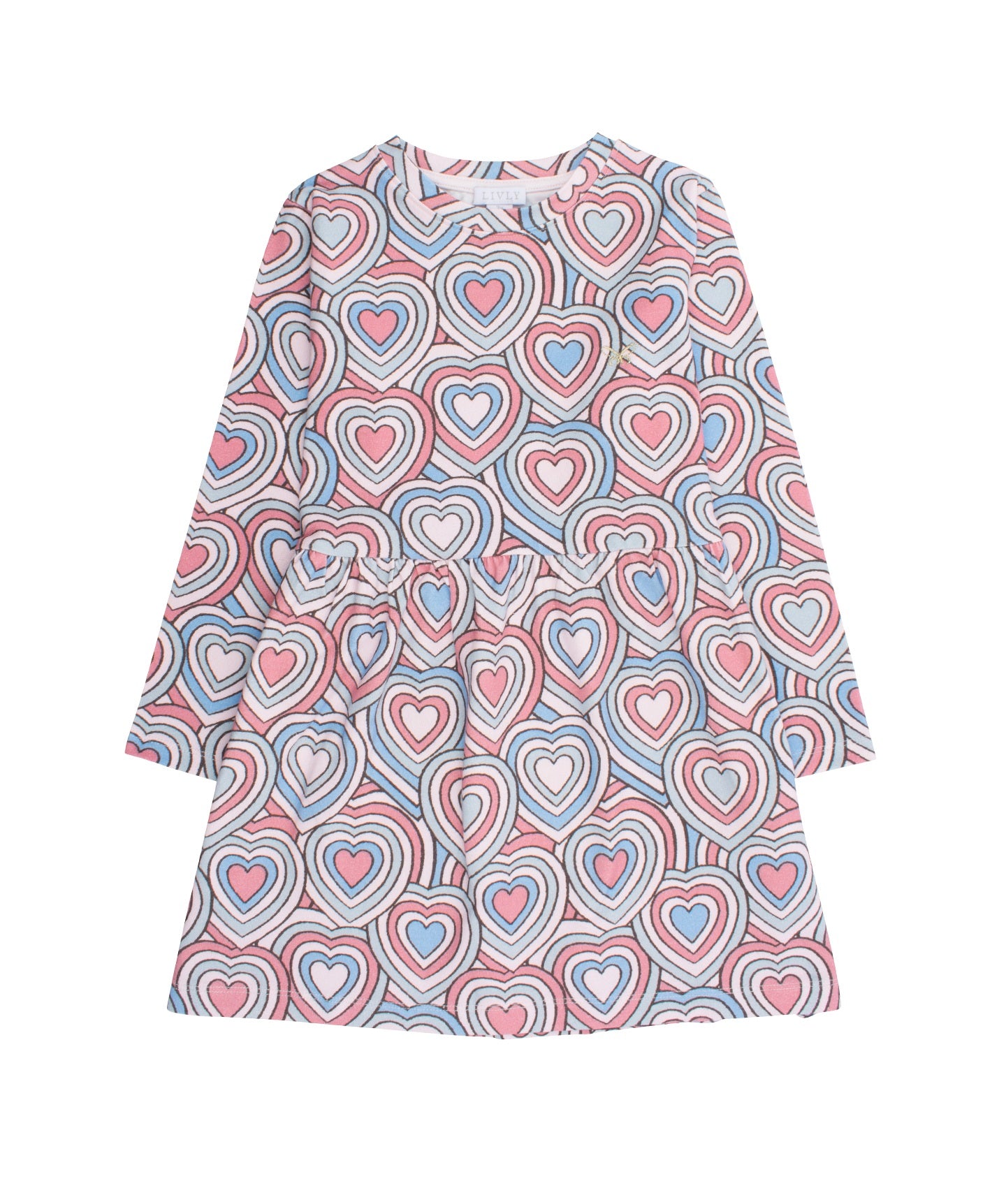 Livly Lotta Dress Pink I Heart You