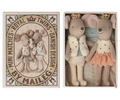 Maileg Royal Twins Mice Little Sister And Brother In Box