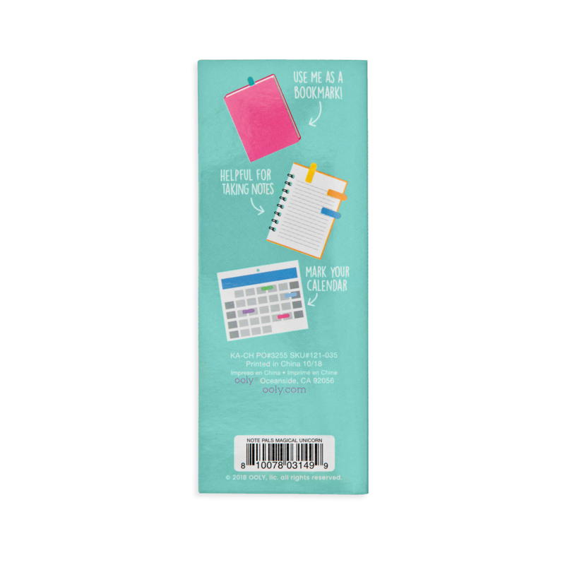 Ooly Note Pals Sticky Tabs Magical Unicorn