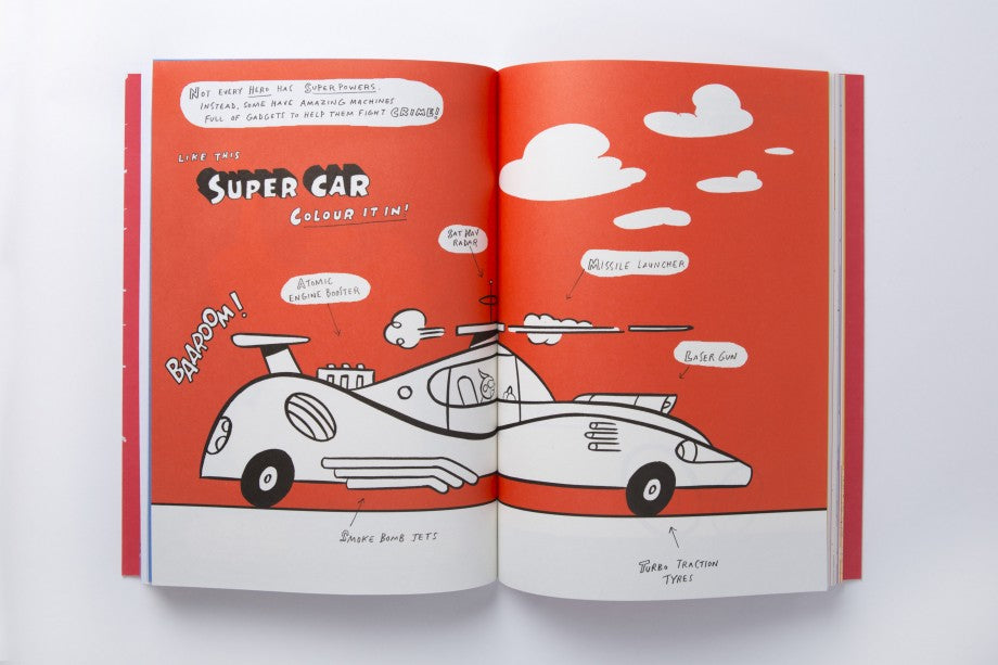 The Super Book for Superheroes (Målarbok)