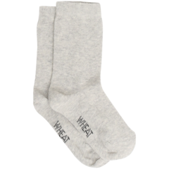 Wheat Socks Plain Melange Grey