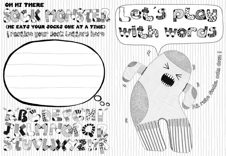 My Monster Bubble Writer Book (Målarbok)