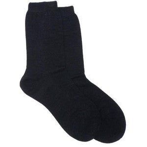 Wheat Socks Plain Dark Blue