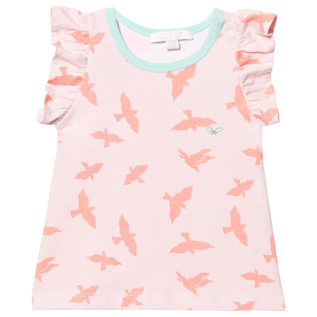 Livly Angel Sleeve Top Pink Luna