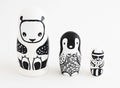 Wee Gallery Set of 3 Nesting Dolls (Panda)