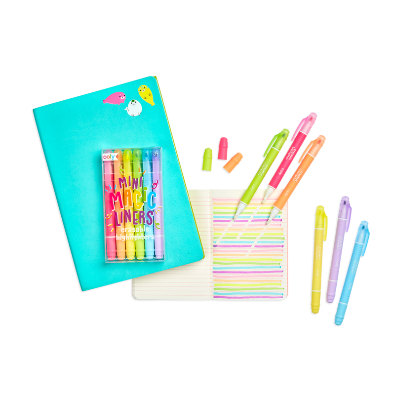 Ooly Mini Magic Liners Erasable Highlighters