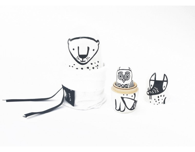 Wee Gallery Set of 3 Nesting Dolls (Forest)