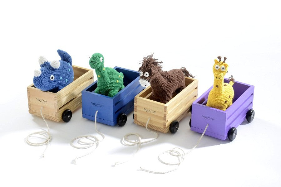 Trä Vagn (lila)