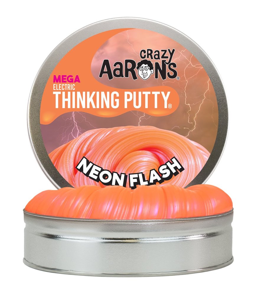 Crazy Aarons Thinking Putty Neon Flash Mega