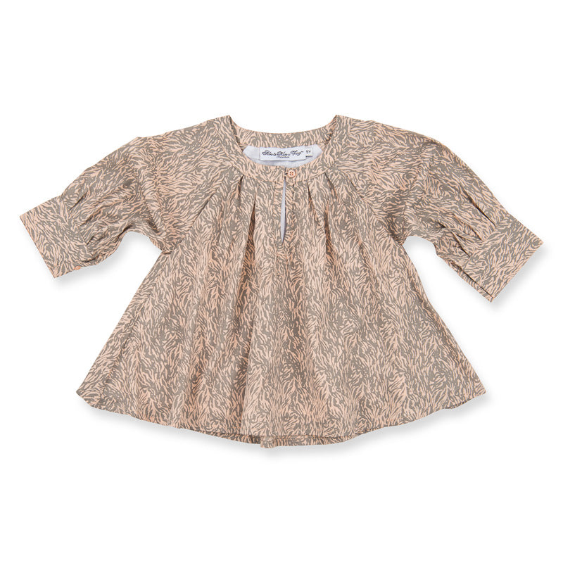 How to Kiss-a Frog Electra Blouse Beigespeckle ( Storlek 6 år )