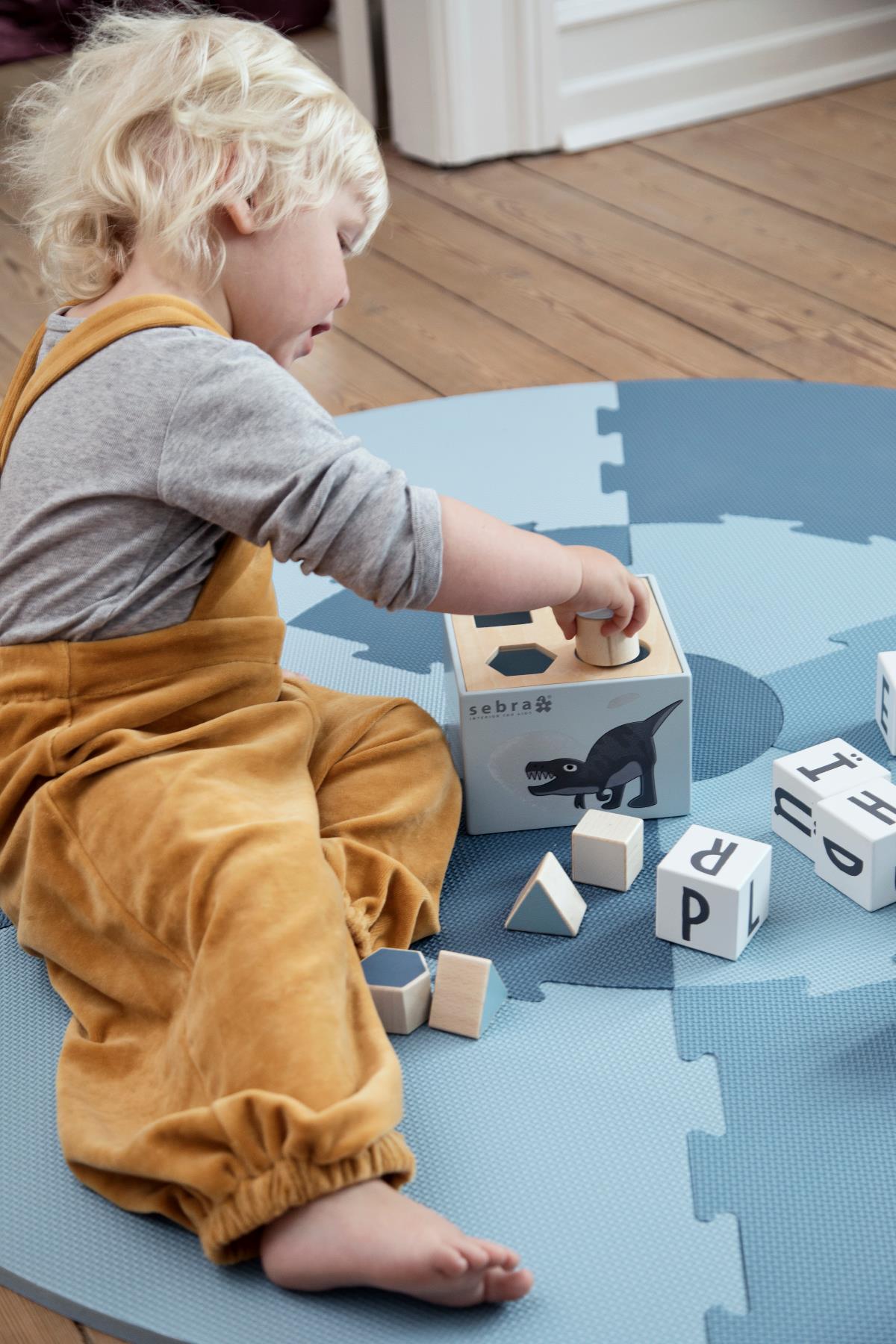 Sebra Wooden Shape Sorter Dino