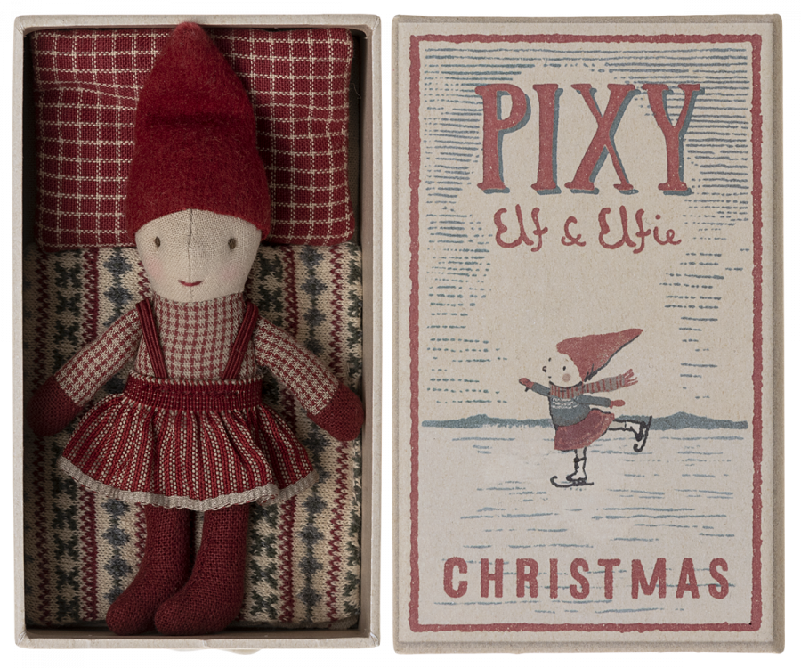 Maileg Pixy Elfie In Matchbox