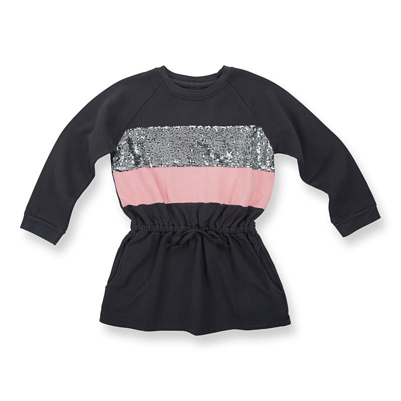 How To Kiss-a Frog Gunnel Dress Dk Grey