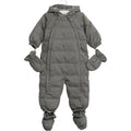 Wheat Down Baby Suit Melange Grey