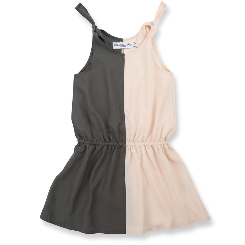 How to Kiss-a Frog Haidi Dress Powder/Dark Grey