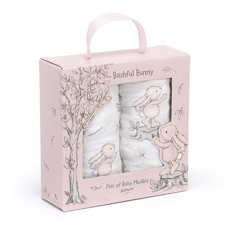 Jellycat Bashful Pink Bunny Snuttefilt
