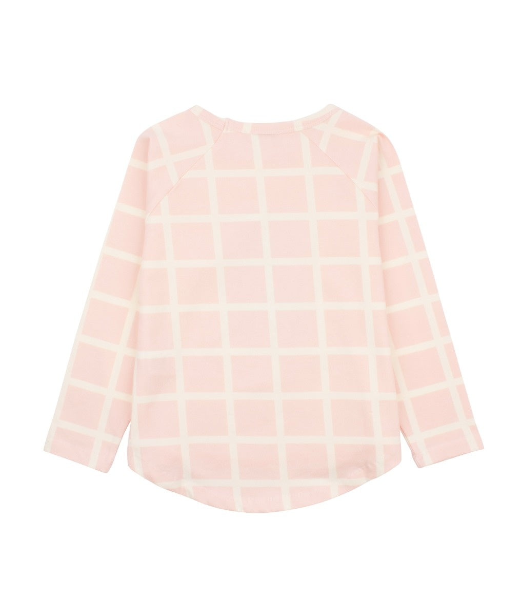 Livly Ivory Squares Long Sleeve Shirt