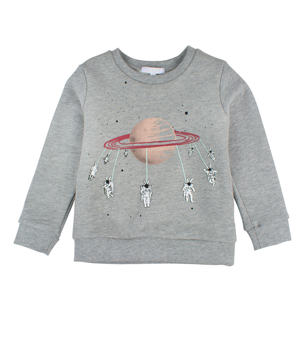 Livly Sweatshirt Spinning Astronaut
