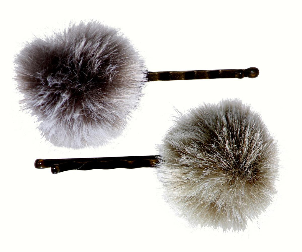 Maileg 2 Peace Bobby Pins Grey/Dusty Green