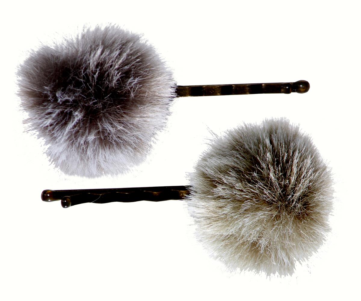Maileg 2 Peace Bobby Pins Grey/Dusty Green