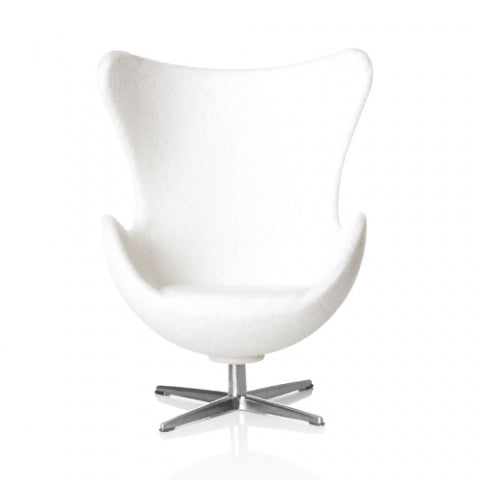 Minimii Arne Jacobsen Ägget Fåtölj Vit (KOPIA)
