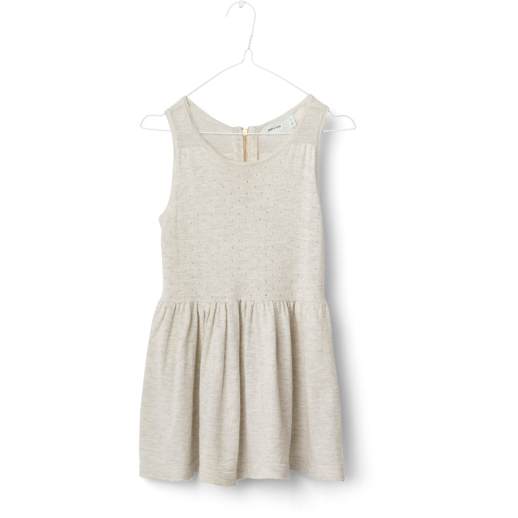 Mini A Ture Gabi Creme Grey Melange Klänning