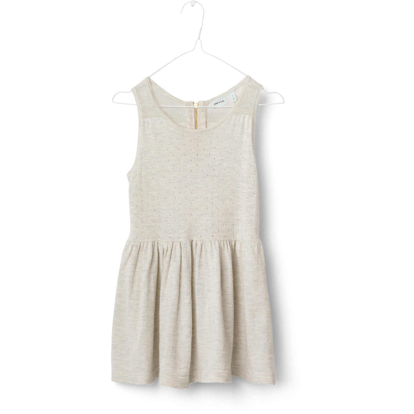 Mini A Ture Gabi Creme Grey Melange Klänning
