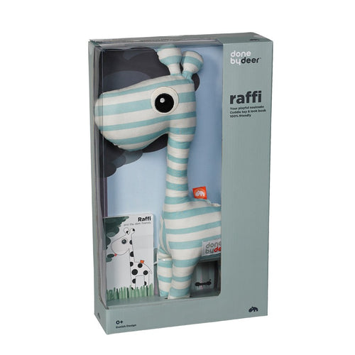 done by deer Soft Toy Raffi + Look Book Blue